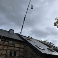 Montage Frischwasserspeicher und Aqua Plasma Thermieanlage