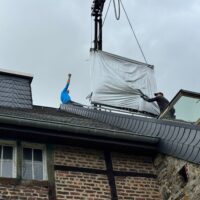 Montage Frischwasserspeicher und Aqua Plasma Thermieanlage